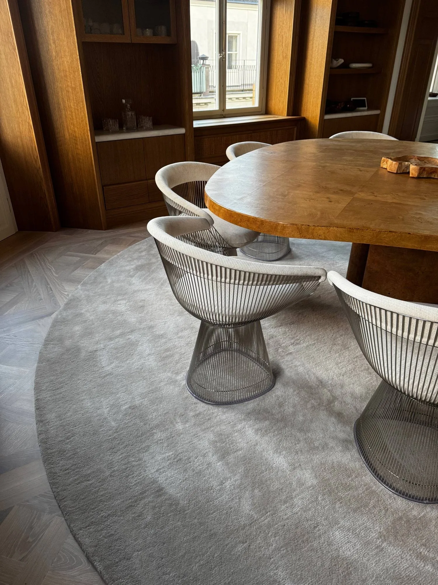 Liljehok wool rug, Beige, Ø200 cm Tinted
