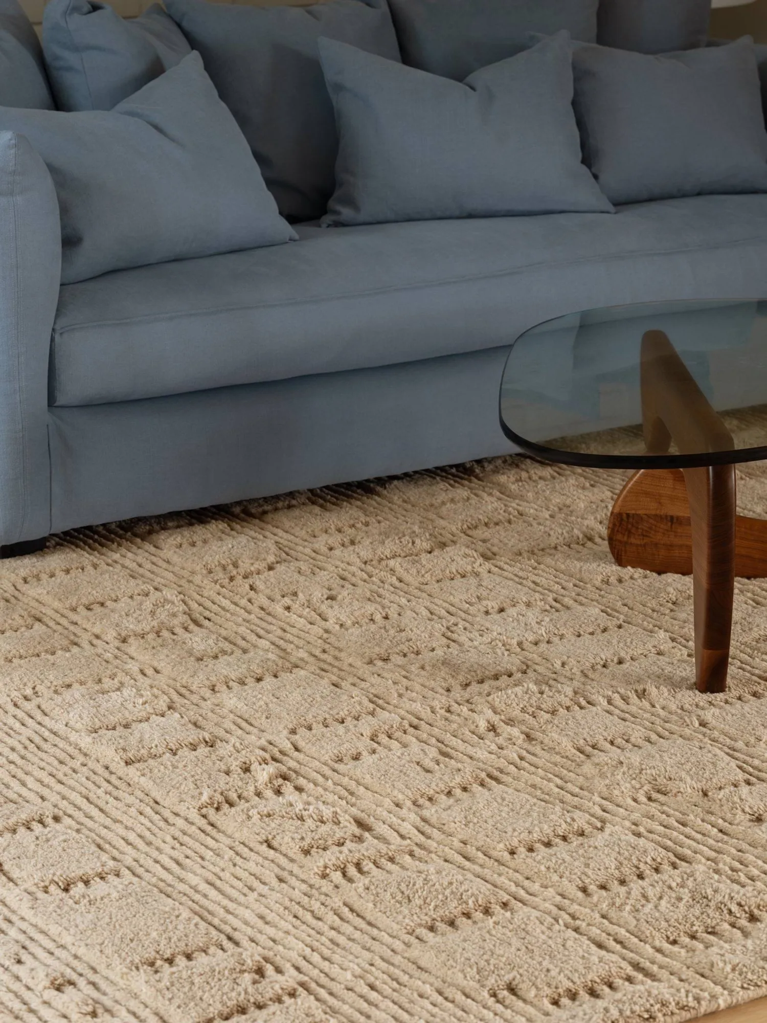 Lydahl wool rug, Beige, 250x350 cm Tinted
