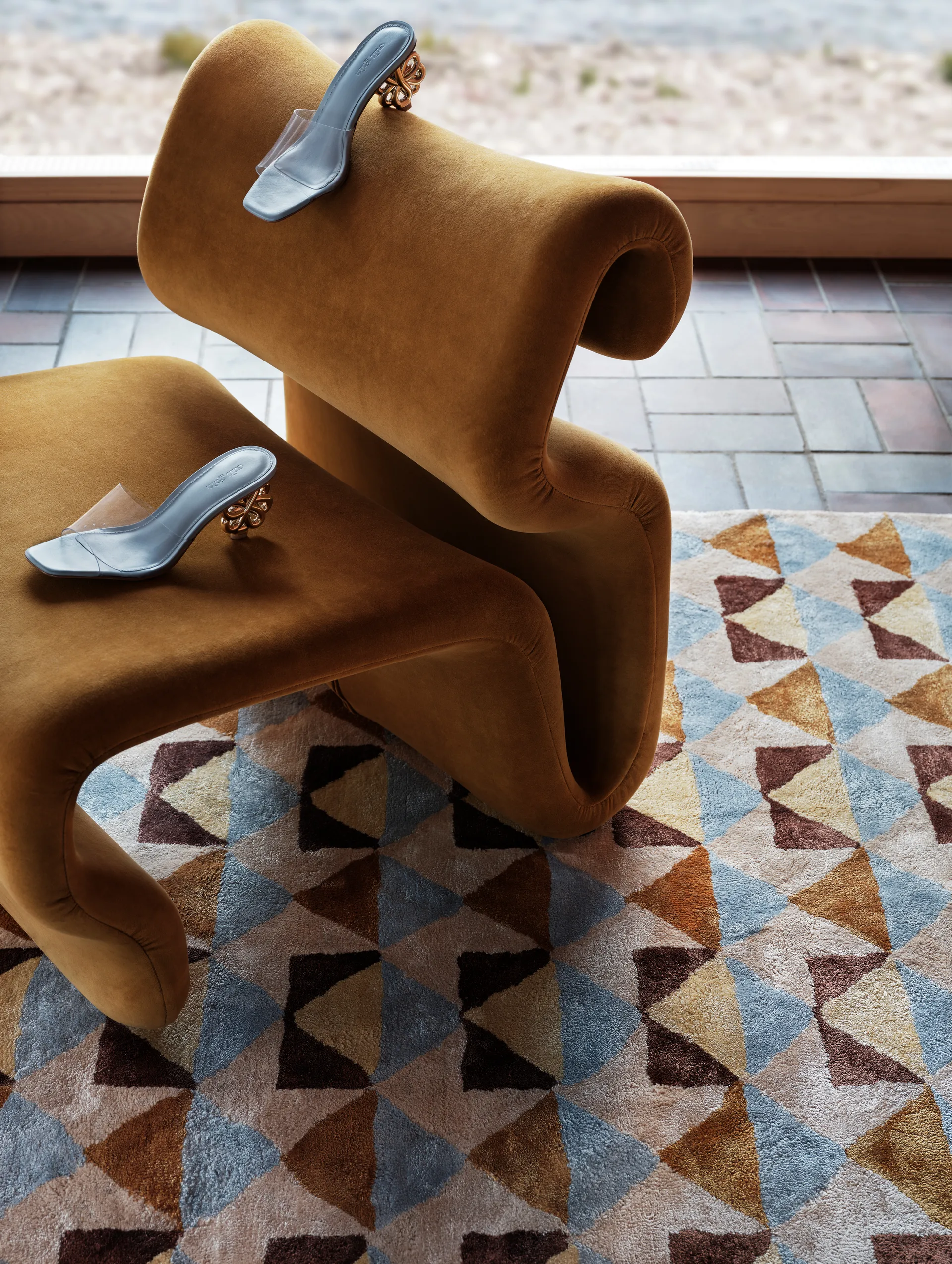 Mellin viscose carpet 200x300 cm, Multi Tinted