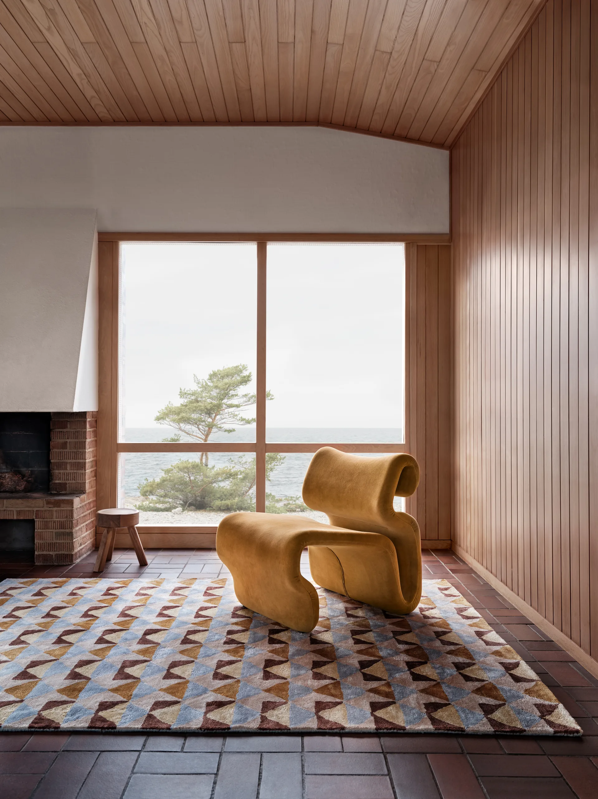 Mellin viscose carpet 200x300 cm, Multi Tinted