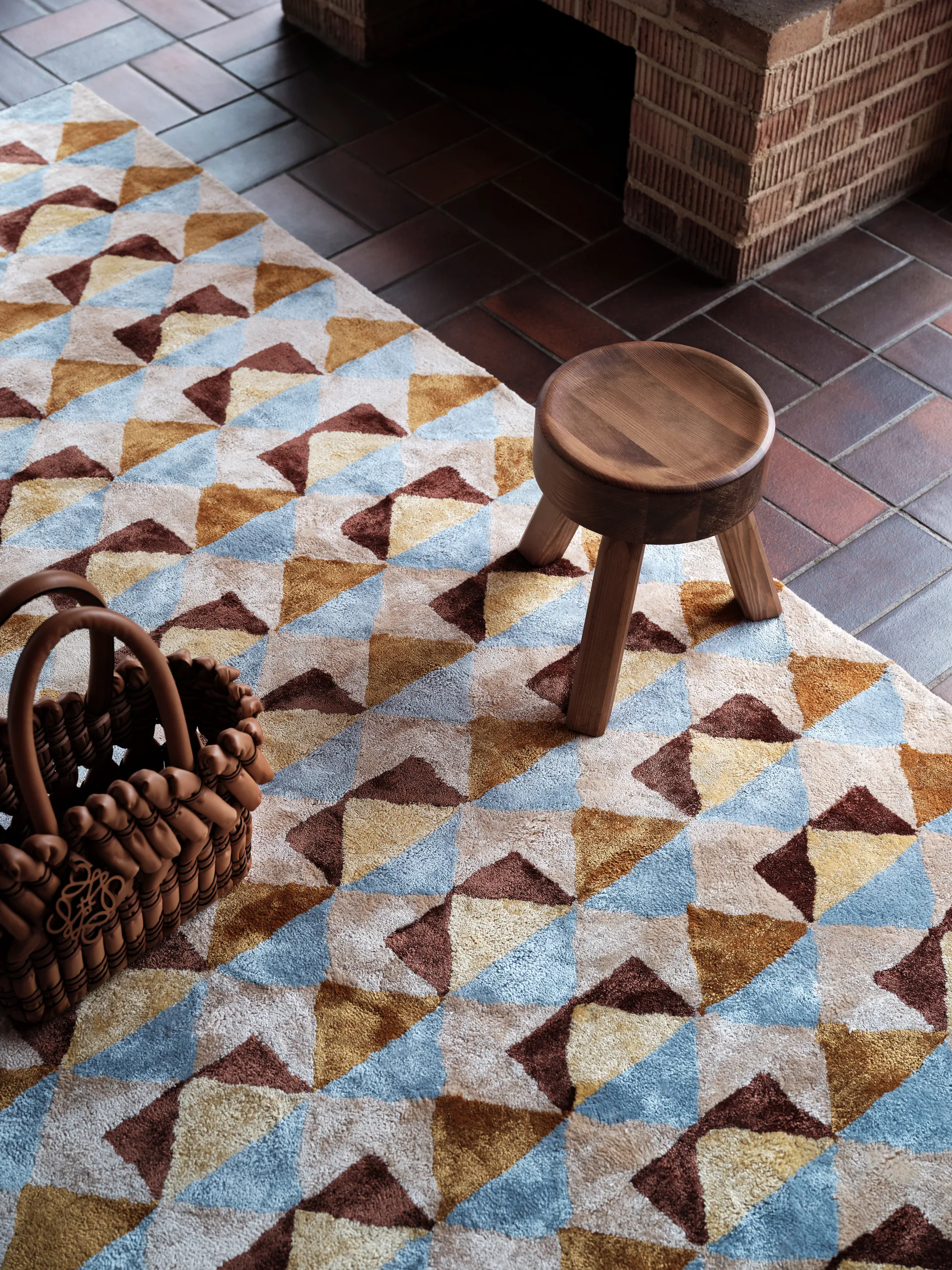 Mellin viscose carpet 200x300 cm, Multi Tinted