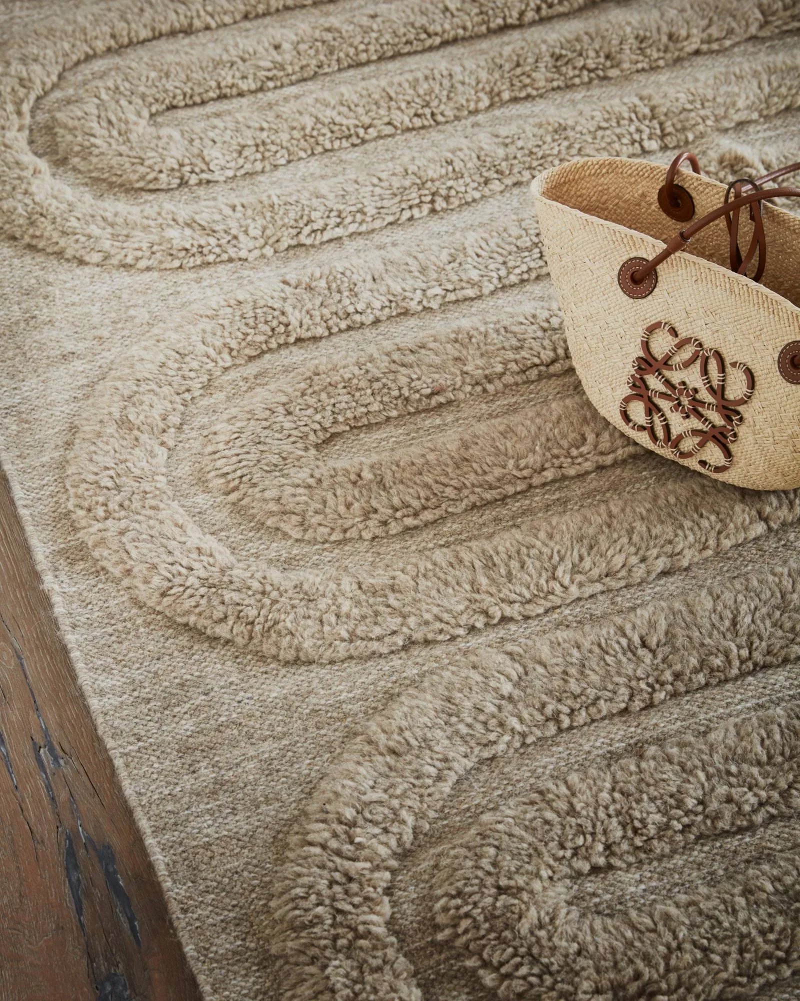 Riklund wool rug, Beige melange, 250x350 cm Tinted