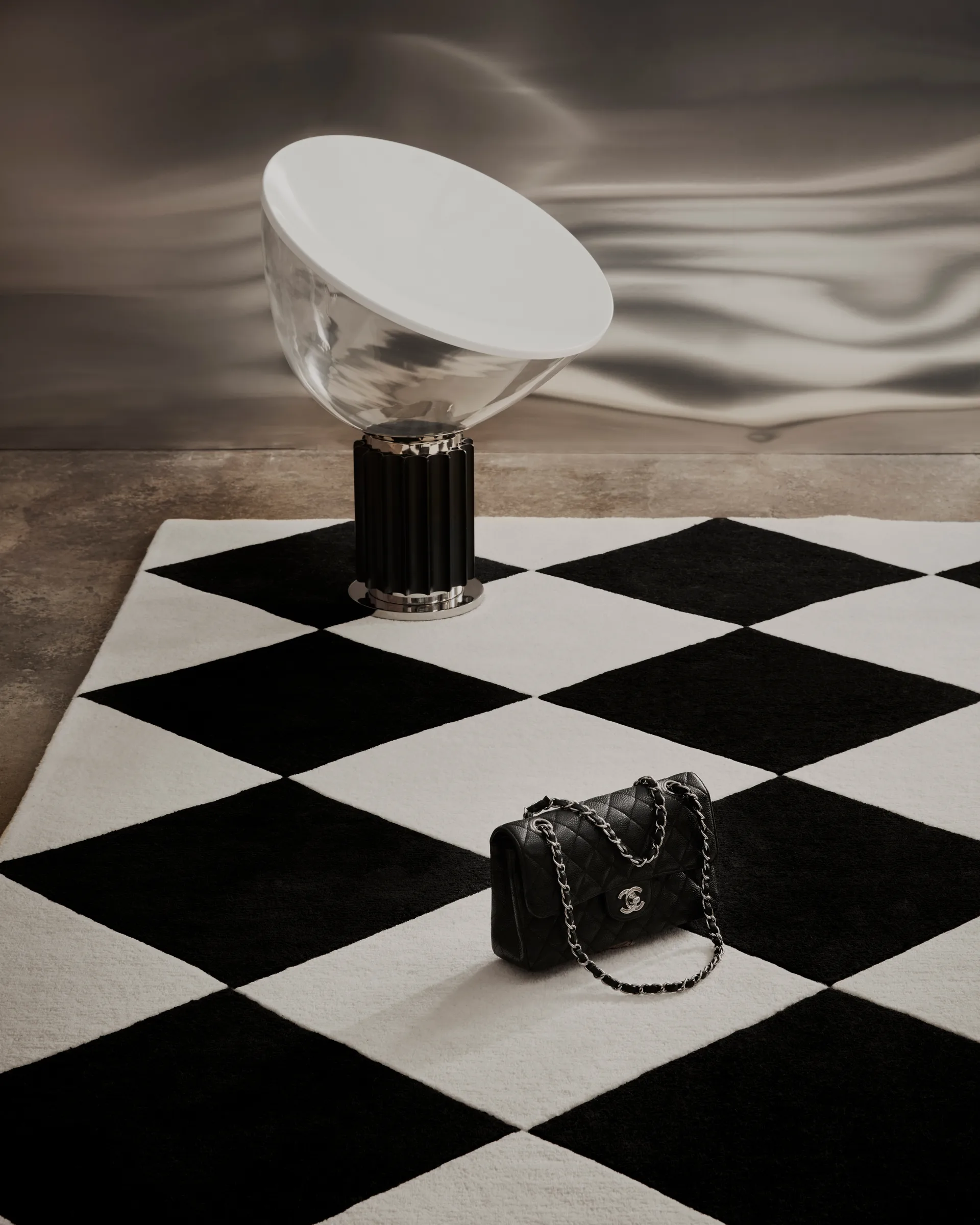 Tenman wool carpet 200x300 cm, Black-white Tinted