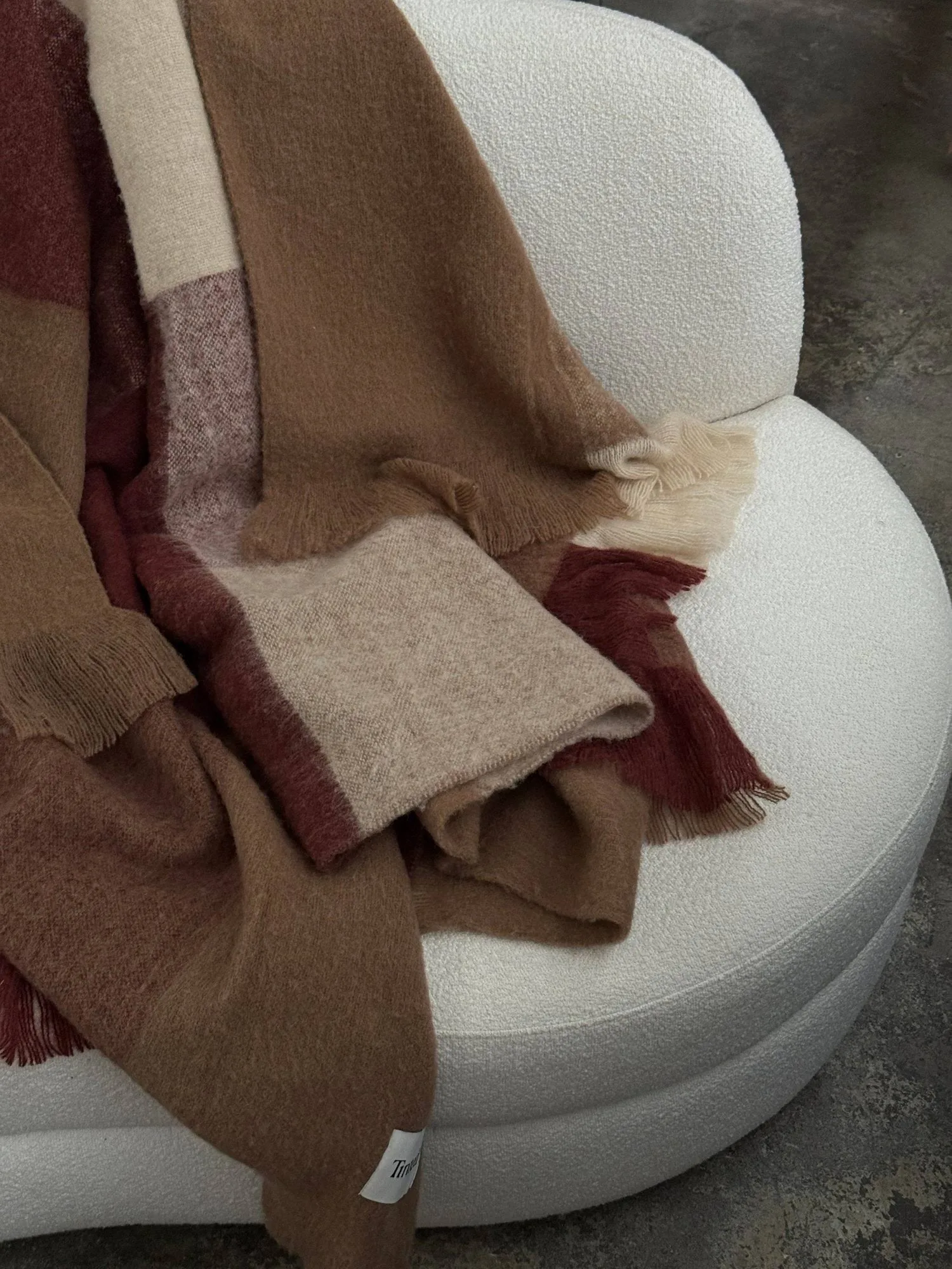 Tunell wool throw, Multi, 130x170 cm Tinted