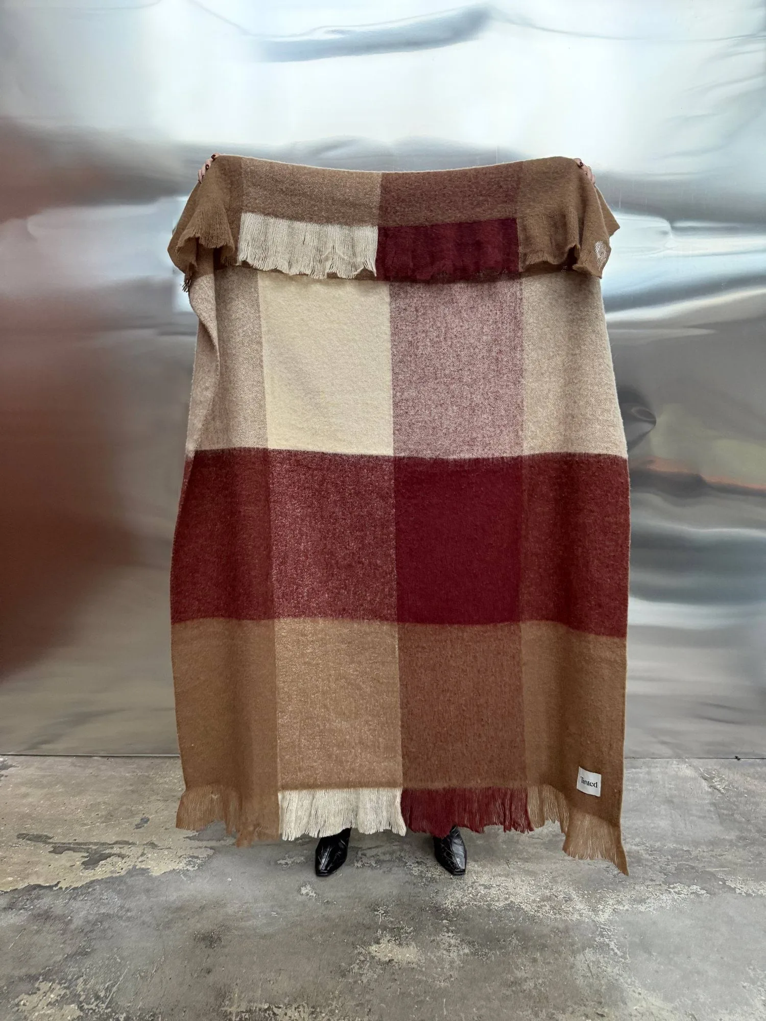 Tunell wool throw, Multi, 130x170 cm Tinted