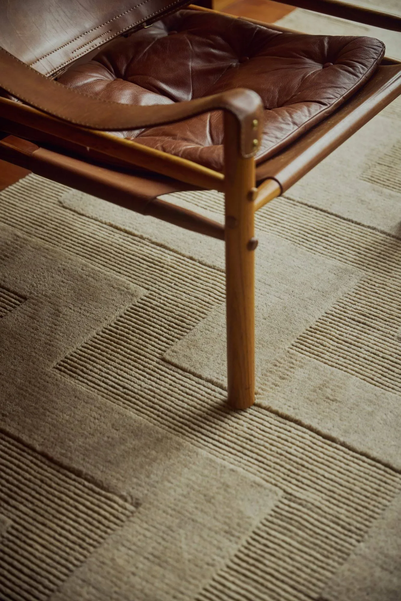 Valmont wool rug, Beige melange, 200x300 cm Tinted
