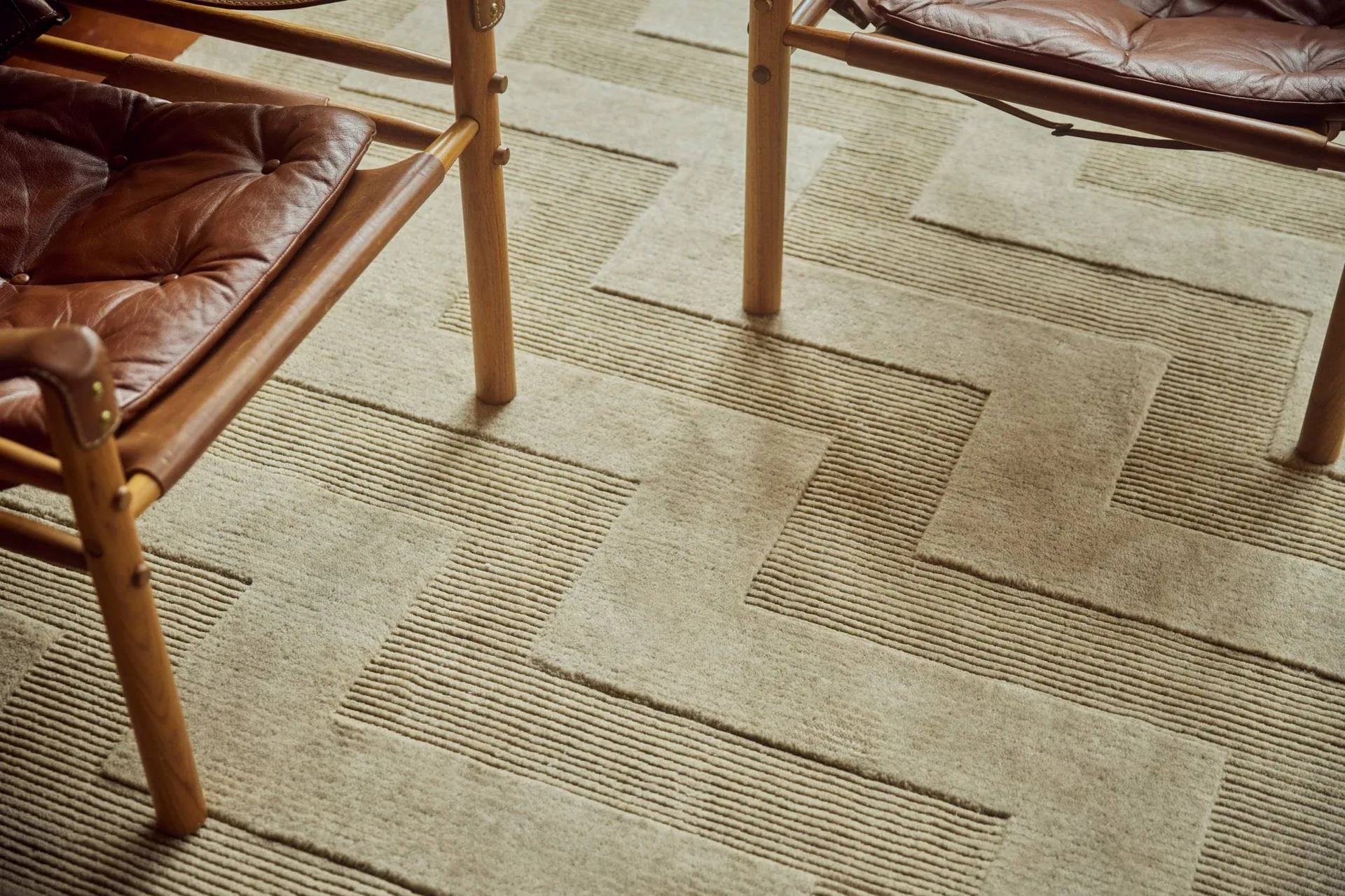 Valmont wool rug, Beige melange, 200x300 cm Tinted