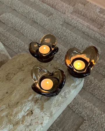 Visser Candle holder - Brown - Tinted