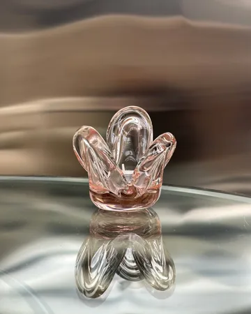 Visser Candle holder - Pink - Tinted