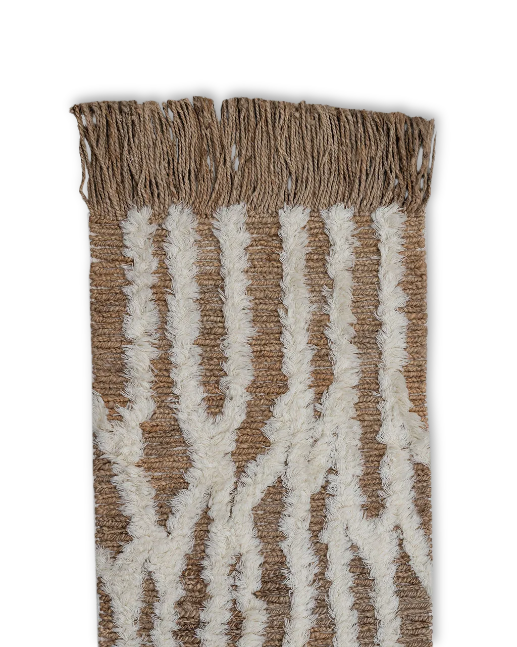 Wahl entrance rug jute 80x300 cm, Brown-offwhite Tinted