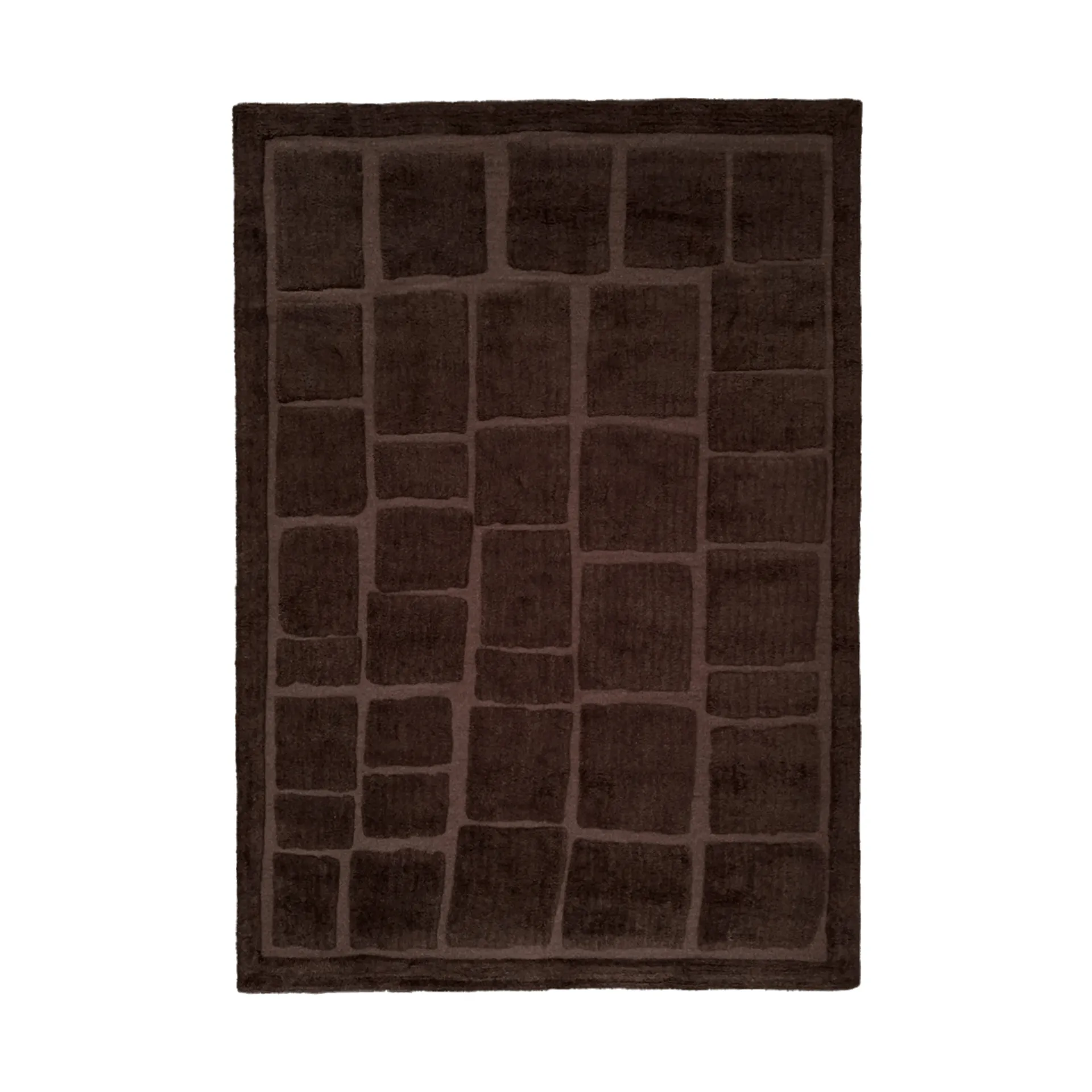 Wandel wool rug, Brown, 200x300 cm Tinted