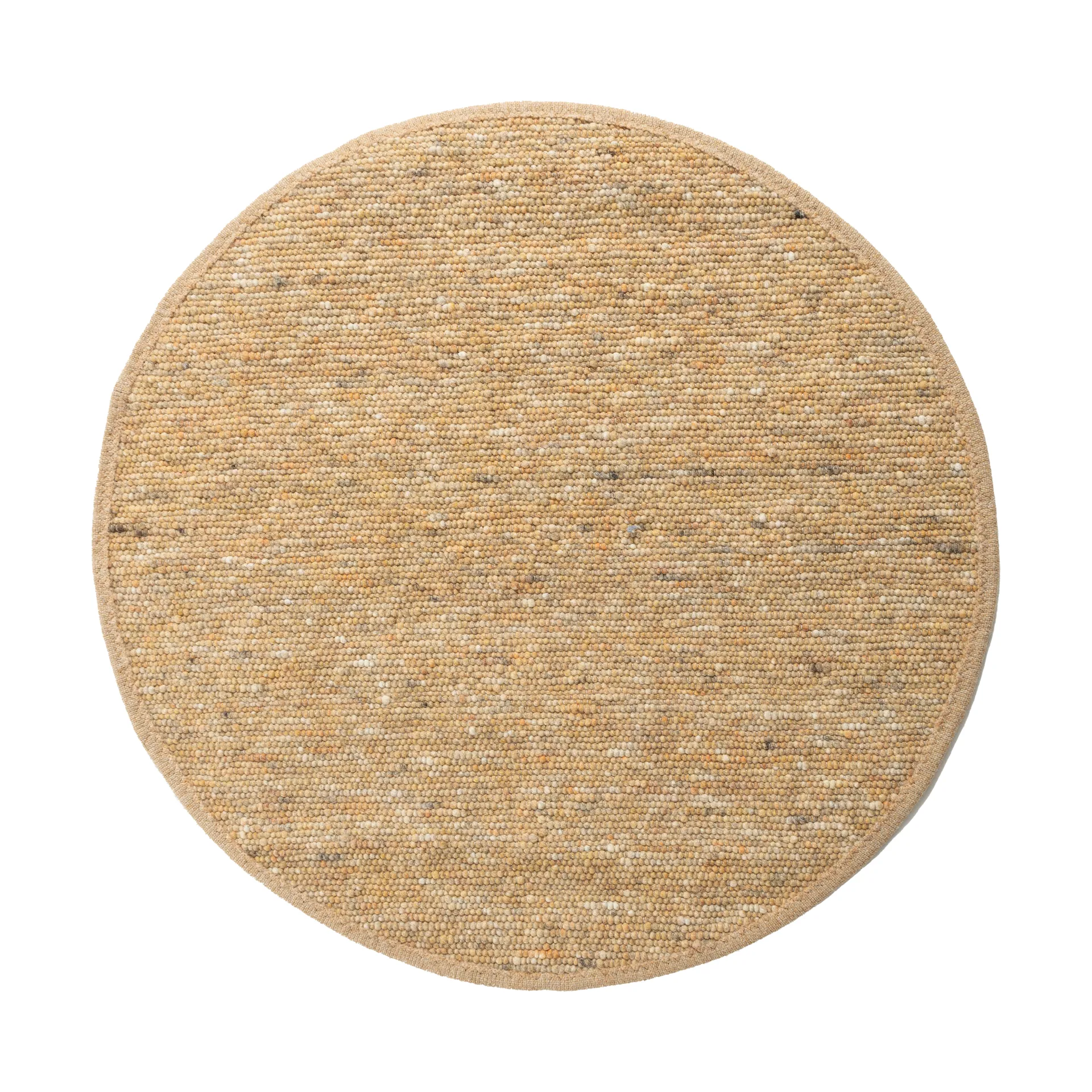 Sierrafil round rug, Gold no. 261, Ø170 cm Tisca