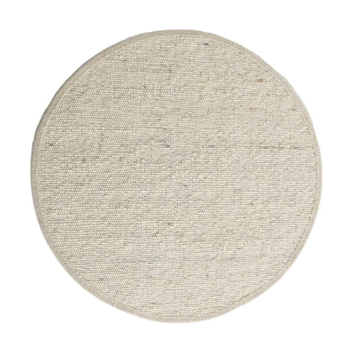 Sierrafil round rug - Natural white no. 11, Ø200 cm - Tisca