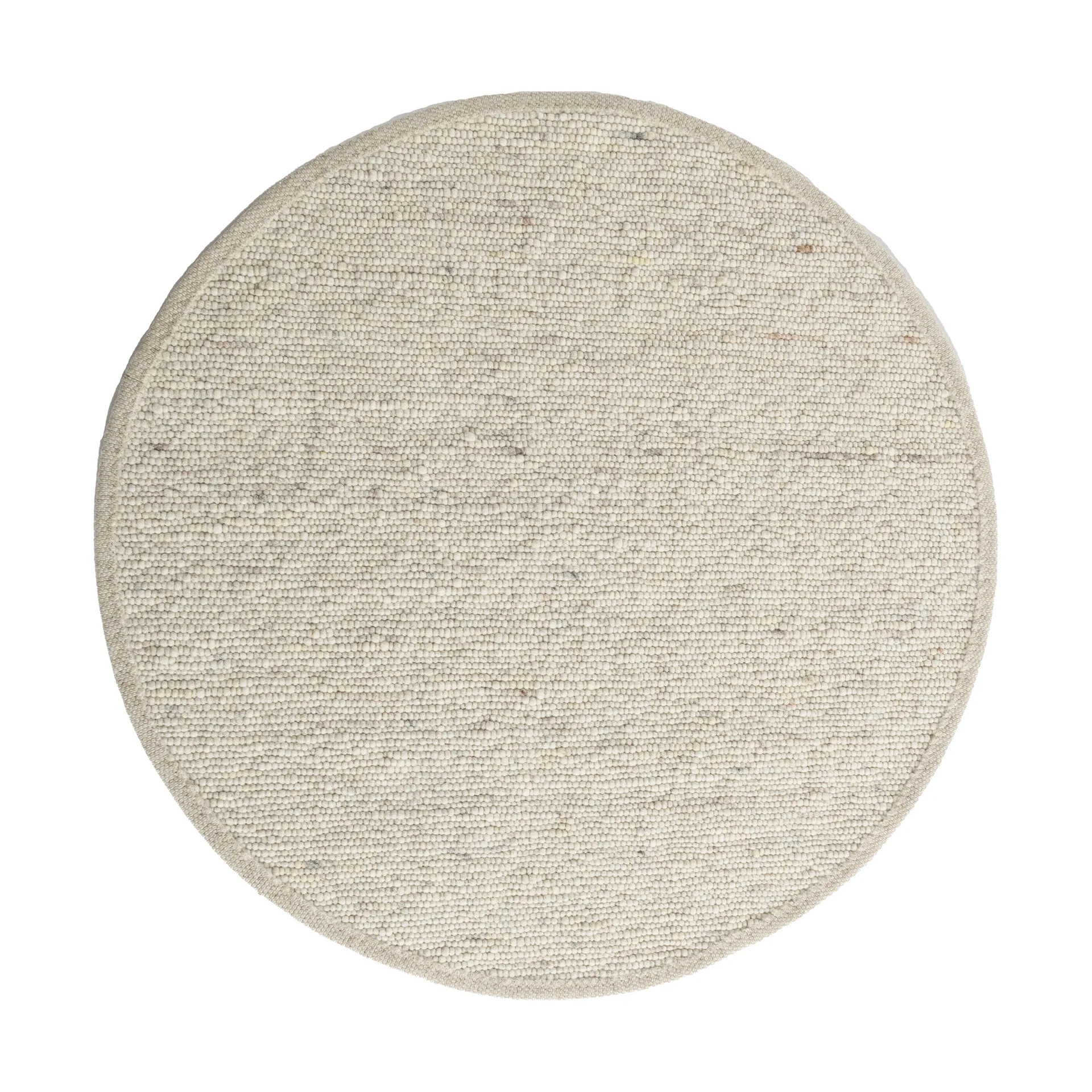 Sierrafil round rug, Natural white no. 11, Ø250 cm Tisca