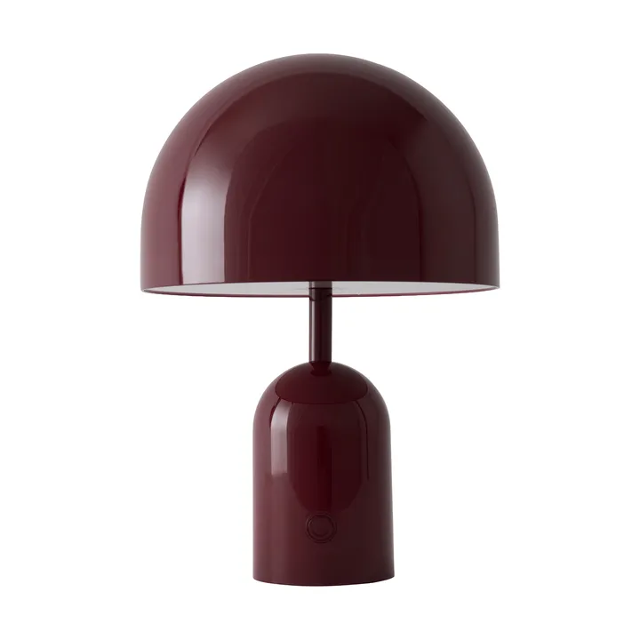 Bell Portable LED table lamp 28 cm v.2 - Burgundy - Tom Dixon