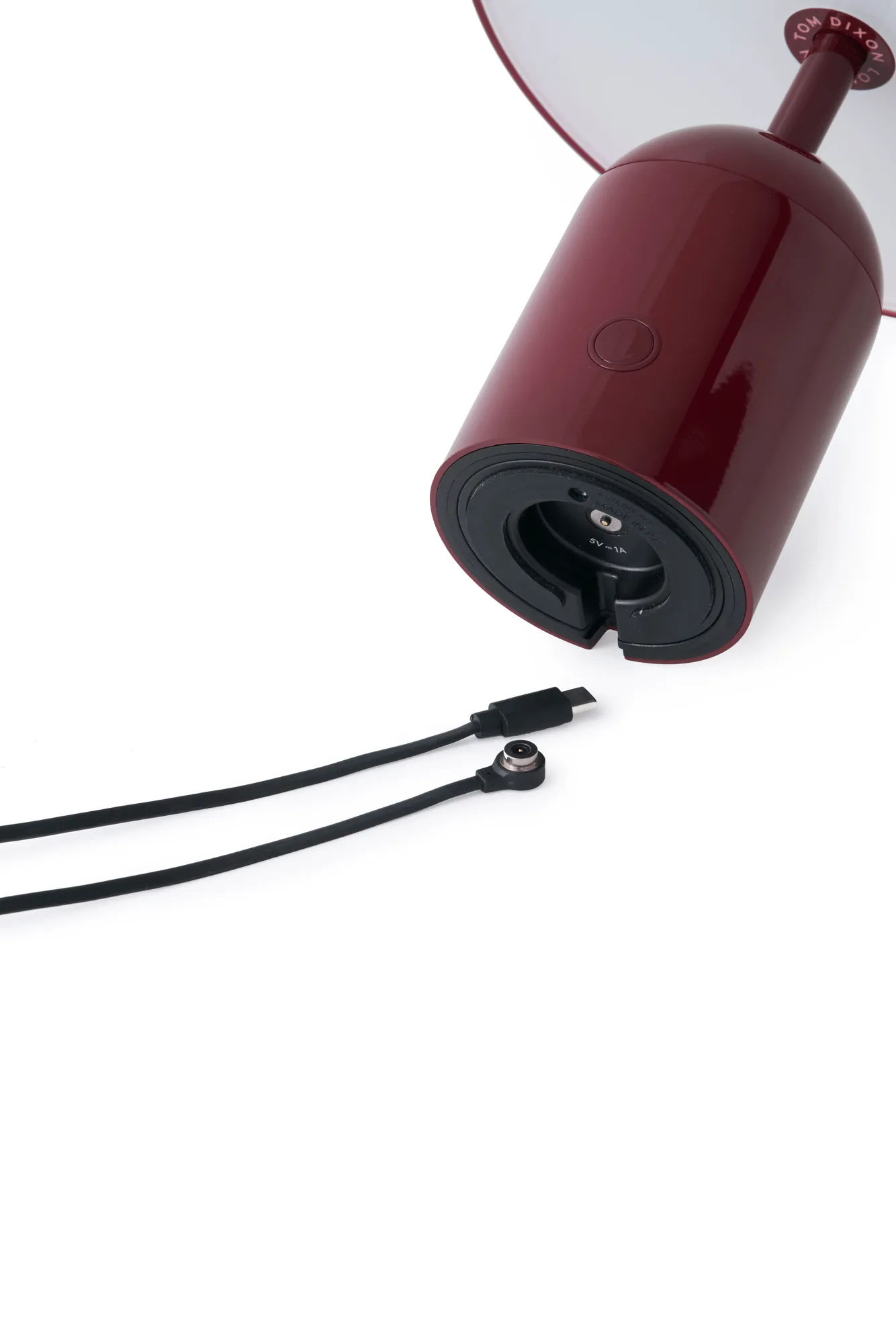 Bell Portable LED table lamp 28 cm v.2, Burgundy Tom Dixon