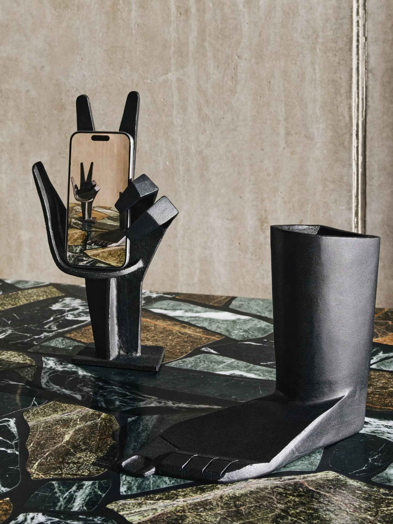 Cast iron foot, Black, 21.5x20 cm Tom Dixon