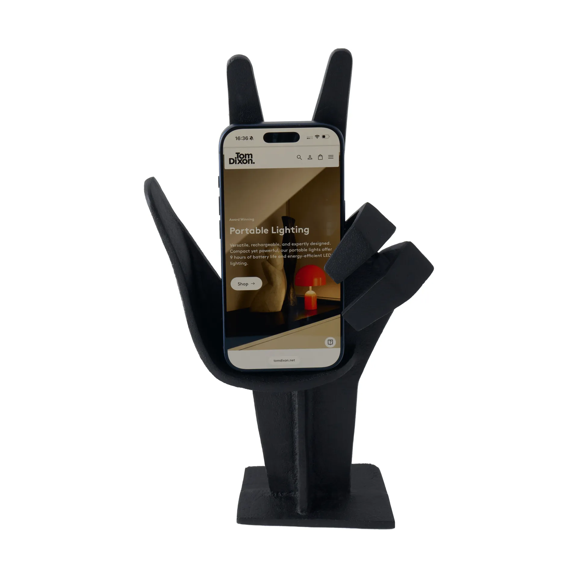Cast iron handle, Black, 29.8x6.5 cm Tom Dixon
