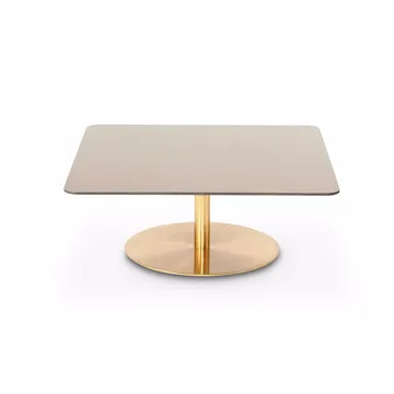 Flash coffee table 80x80 cm - Copper-brass stand - Tom Dixon