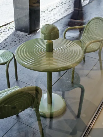 Groove café table round - Moss, Ø70 cm - Tom Dixon