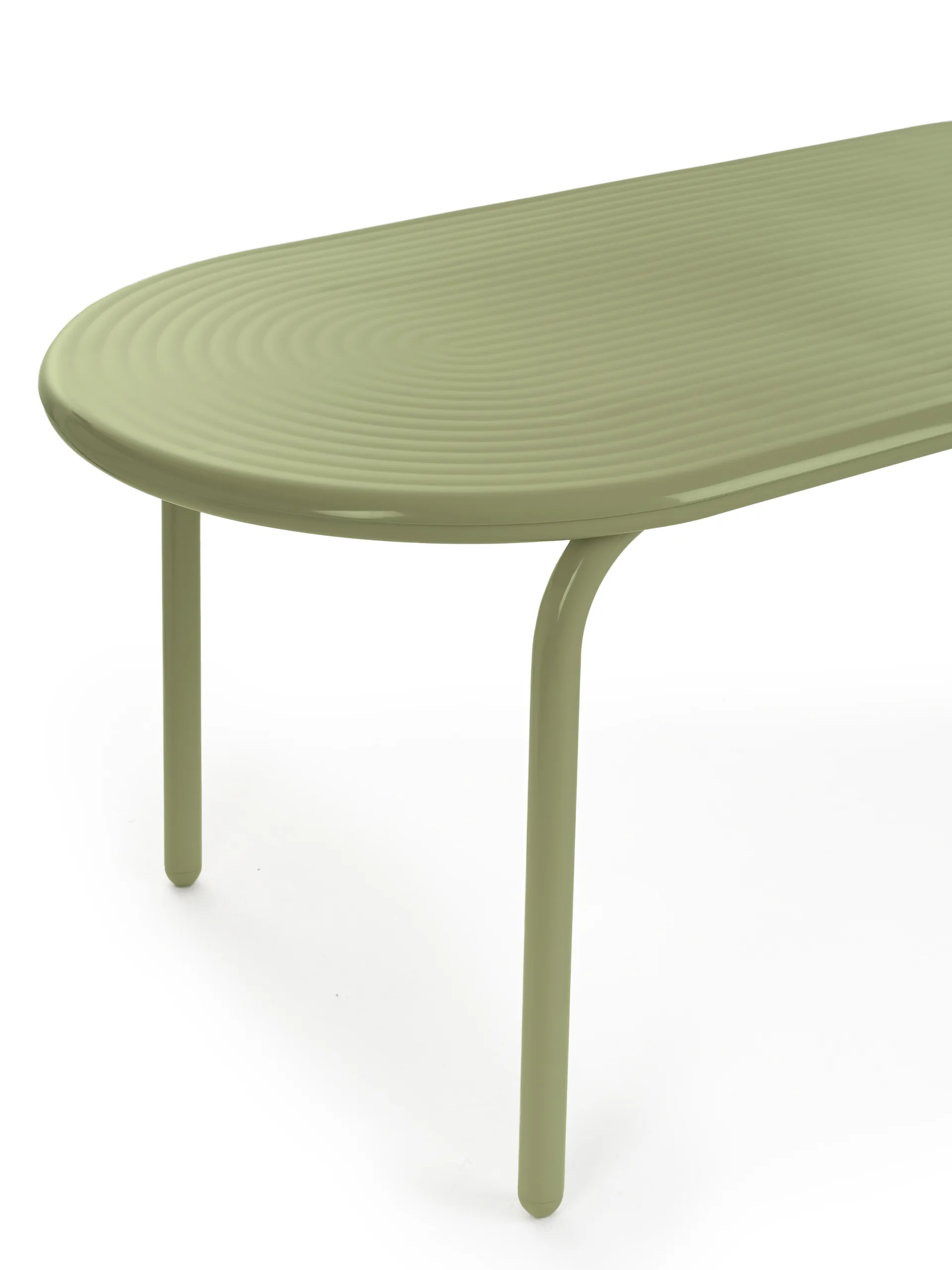Groove Obround dining table - Moss, 86x186 cm,  Tom Dixon