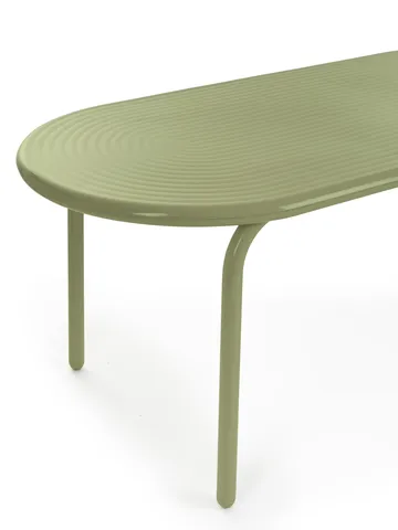 Groove Obround dining table - Moss, 86x186 cm - Tom Dixon