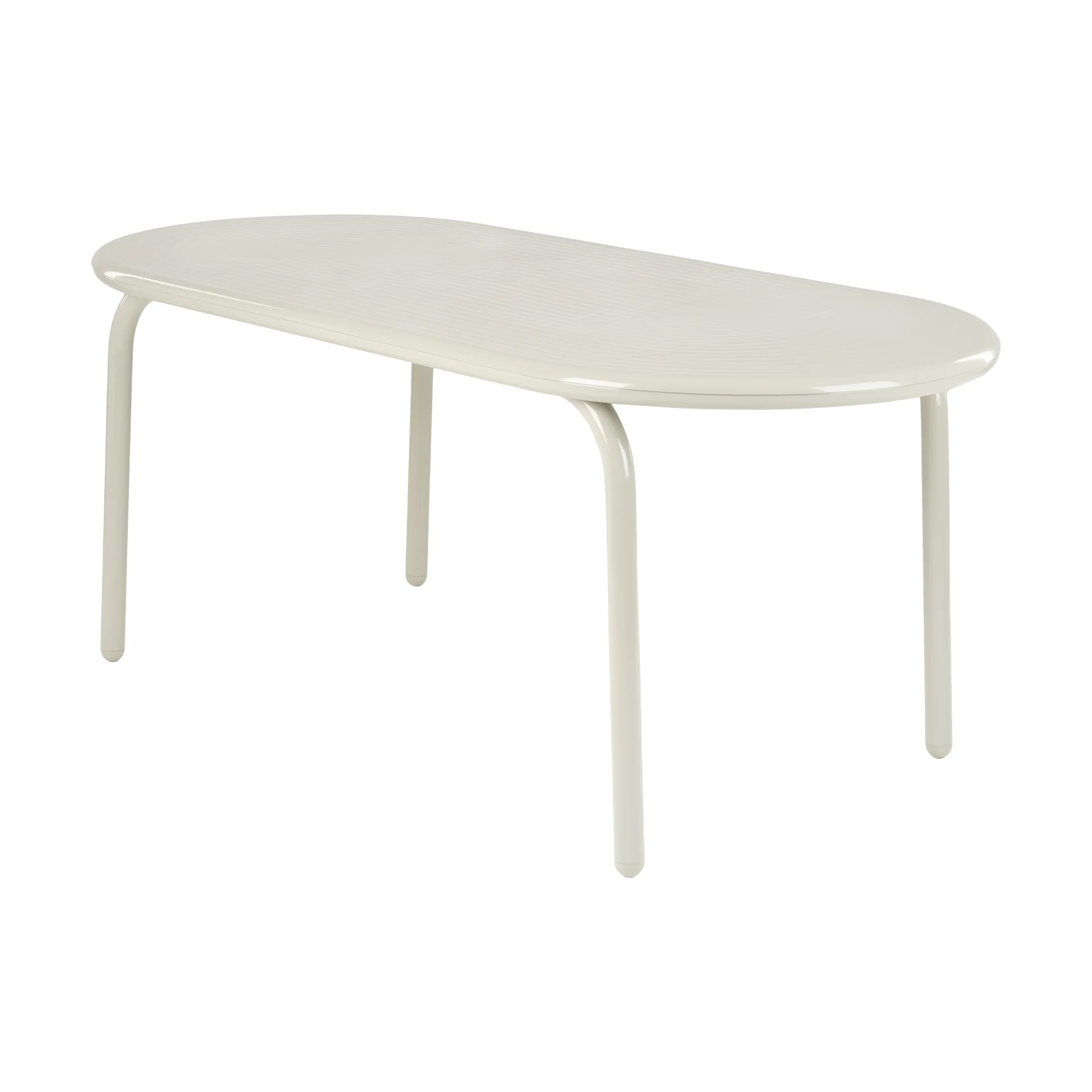 Groove Obround dining table - Putty, 86x186 cm,  Tom Dixon
