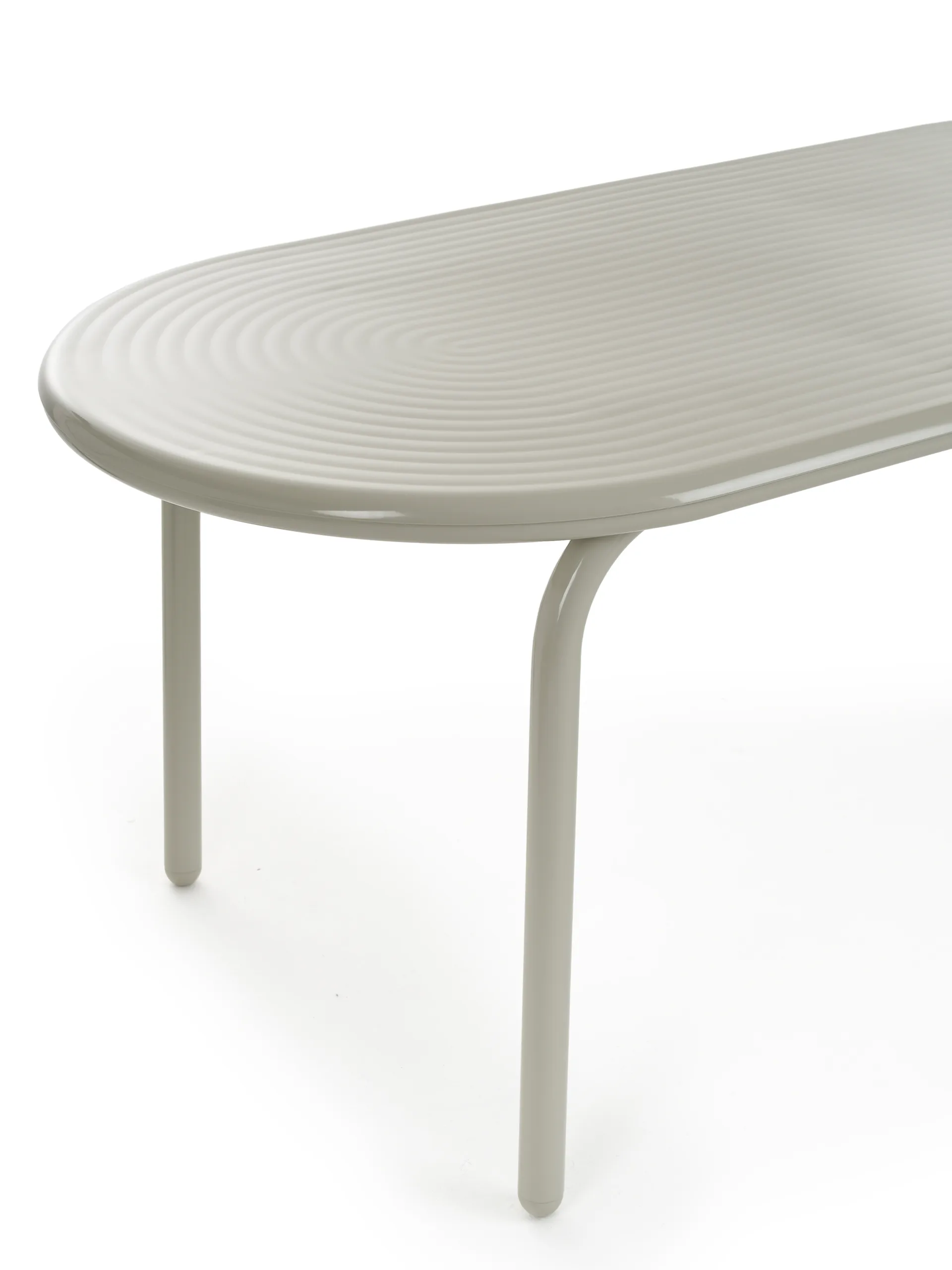 Groove Obround dining table - Putty, 86x186 cm,  Tom Dixon