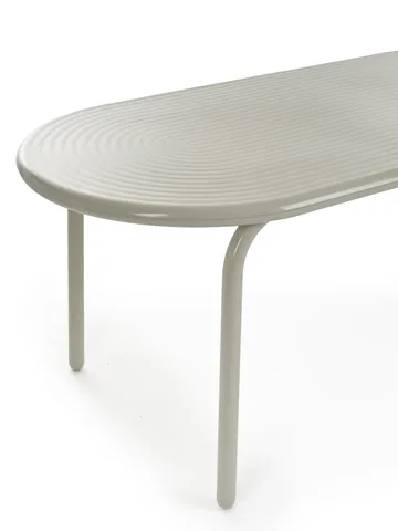 Groove Obround dining table - Putty, 86x186 cm - Tom Dixon
