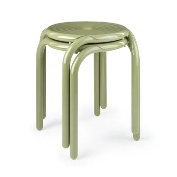 Groove stool 45 cm - Moss - Tom Dixon