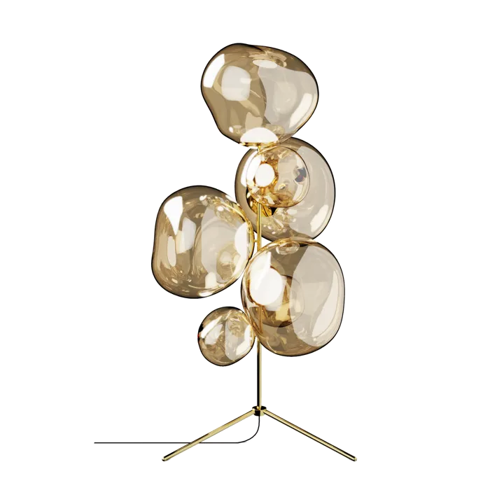 Melt Chandelier floor lamp LED 175 cm - Gold - Tom Dixon