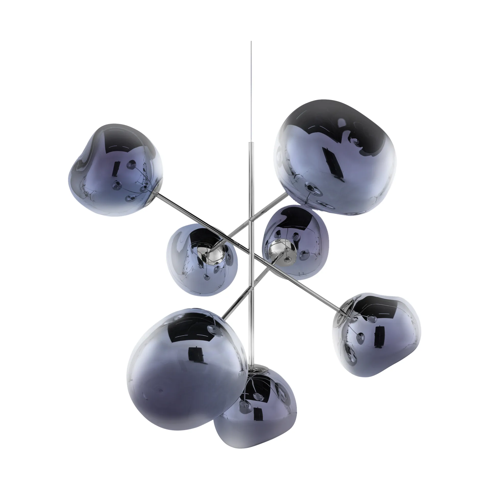 Melt Chandelier large LED 196 cm, Smoke Tom Dixon