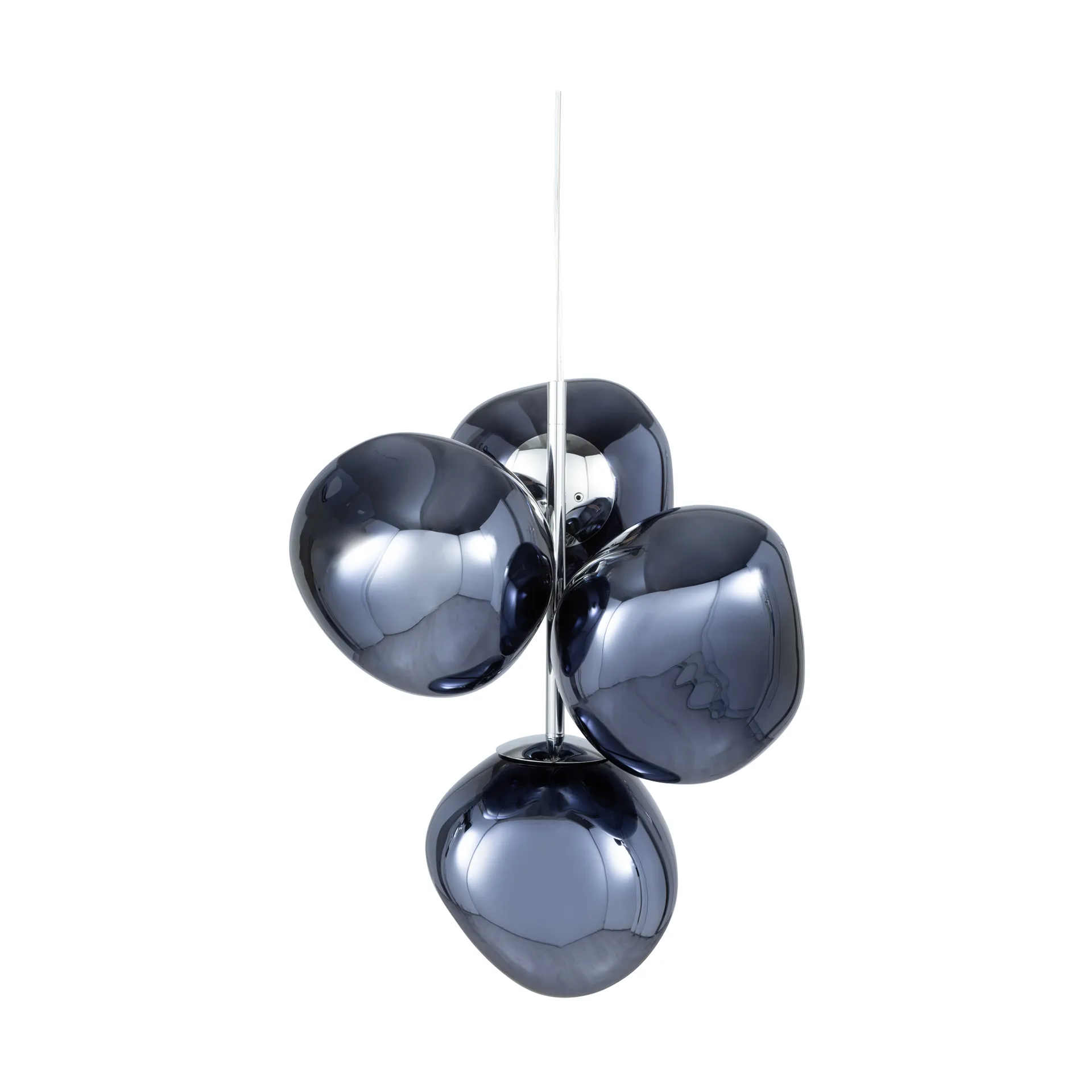 Melt Chandelier mini LED 63,4 cm, Smoke Tom Dixon