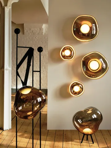 Melt Portable LED Large floor lamp - Gold - Tom Dixon