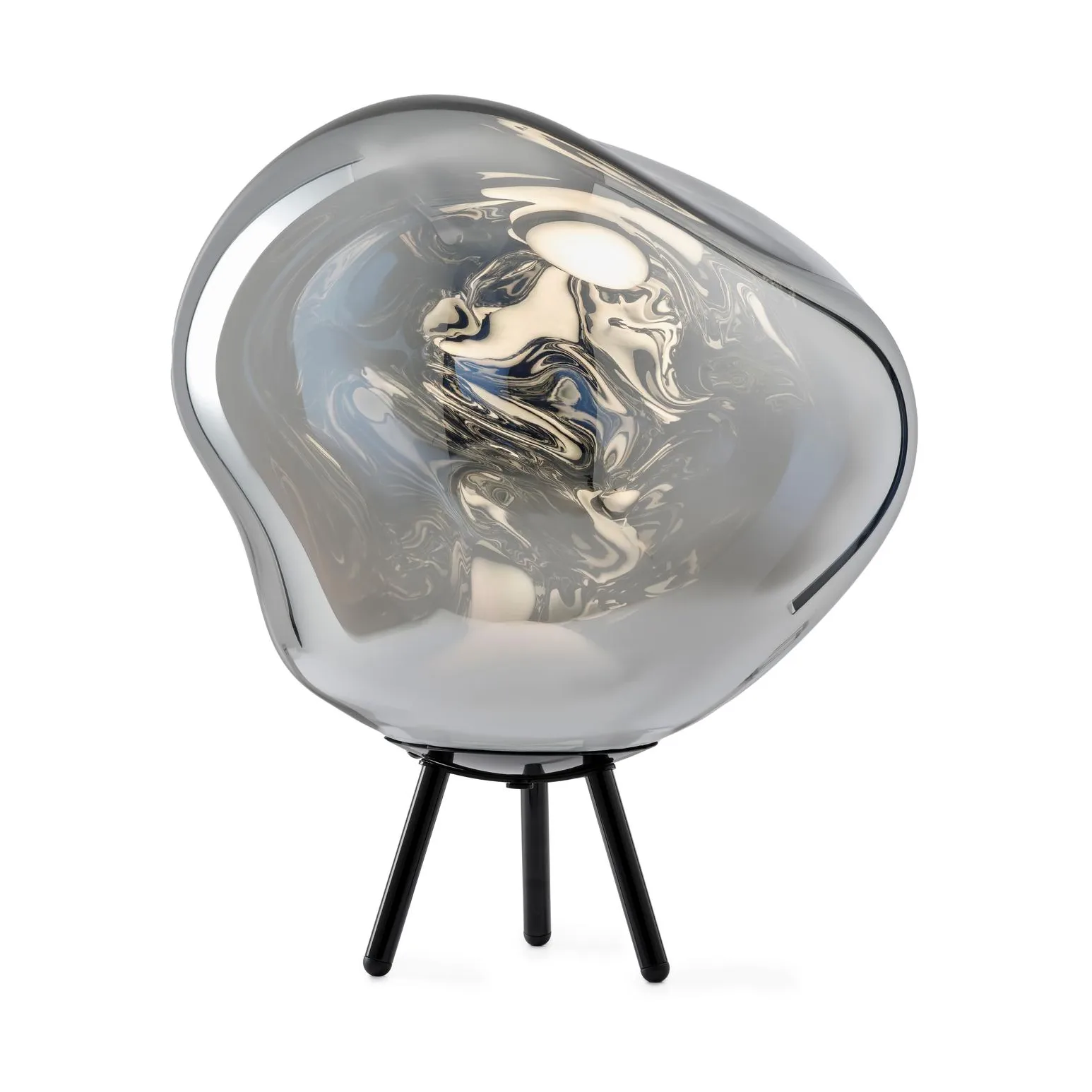 Melt Portable LED Large floor lamp, Silver Tom Dixon