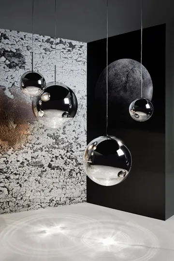 Mirror Ball pendant lamp LED Ø40 cm - Chrome - Tom Dixon