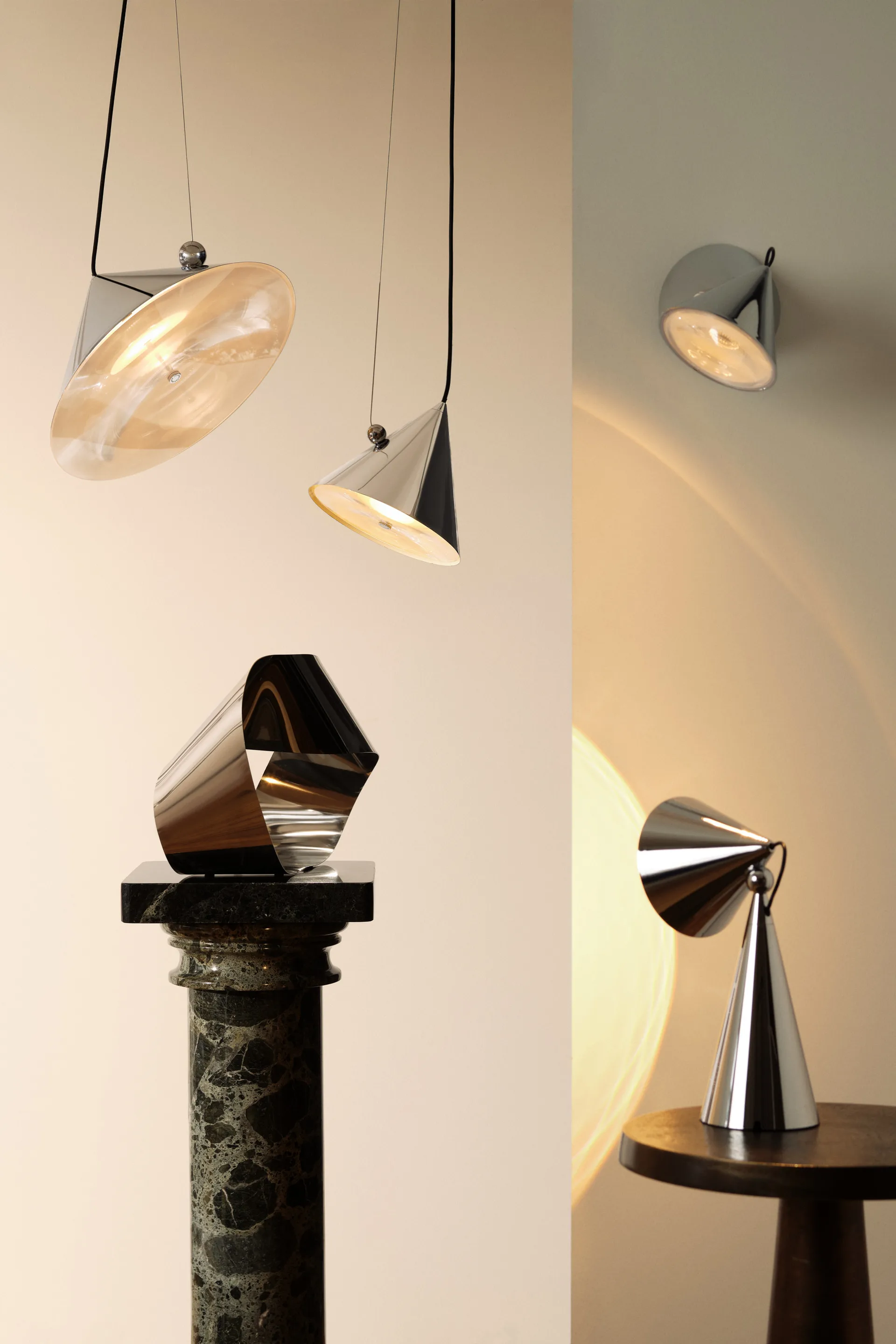 Pose pendant lamp, Silver, Ø25x24.5 cm Tom Dixon