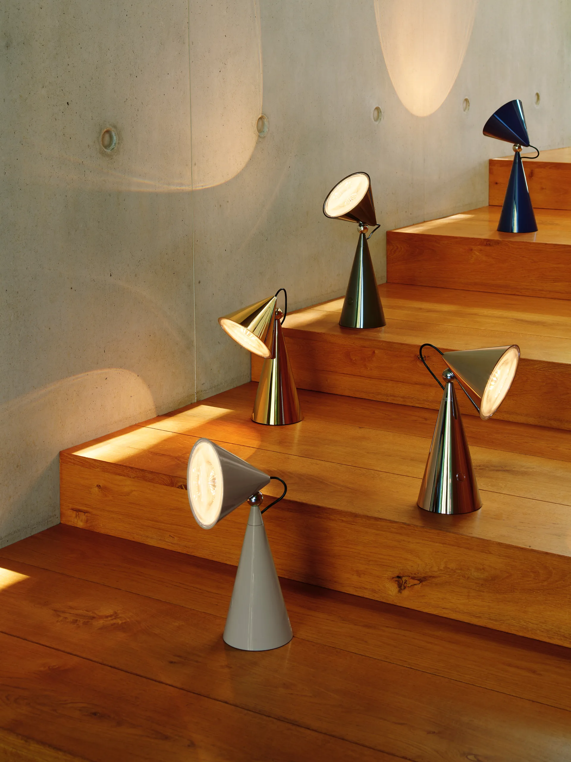 Pose Portable LED table lamp, Indigo Tom Dixon