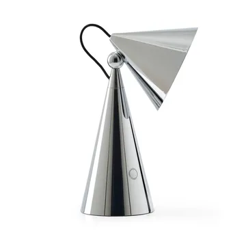 Pose Portable LED table lamp - Silver - Tom Dixon