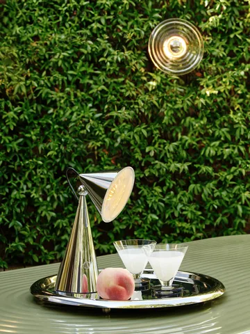 Pose Portable LED table lamp - Silver - Tom Dixon