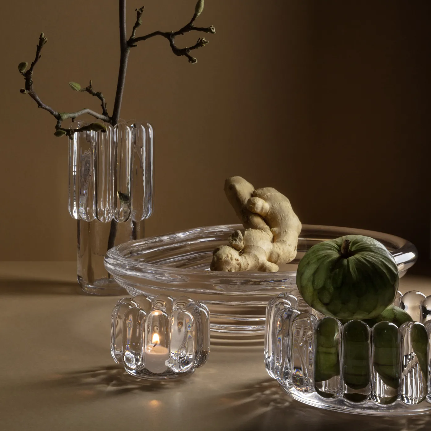 Press lantern vertical, clear Tom Dixon