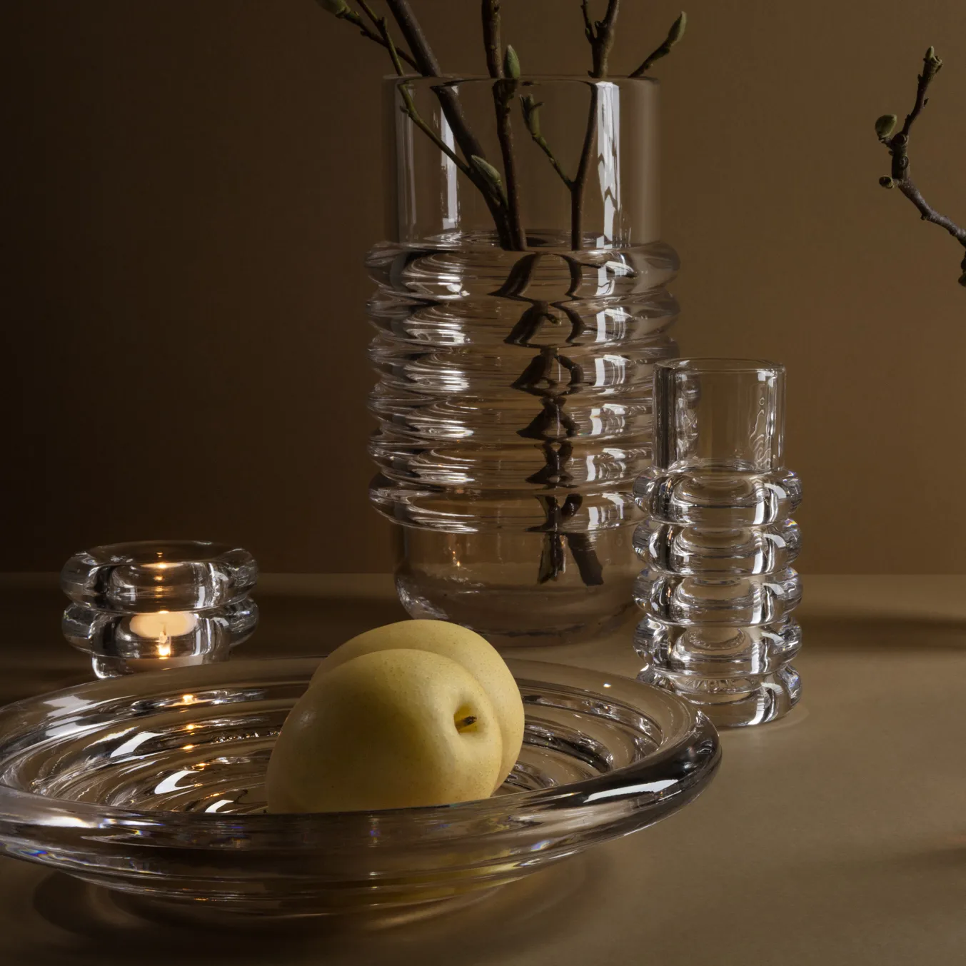 Press Stem vase, clear Tom Dixon