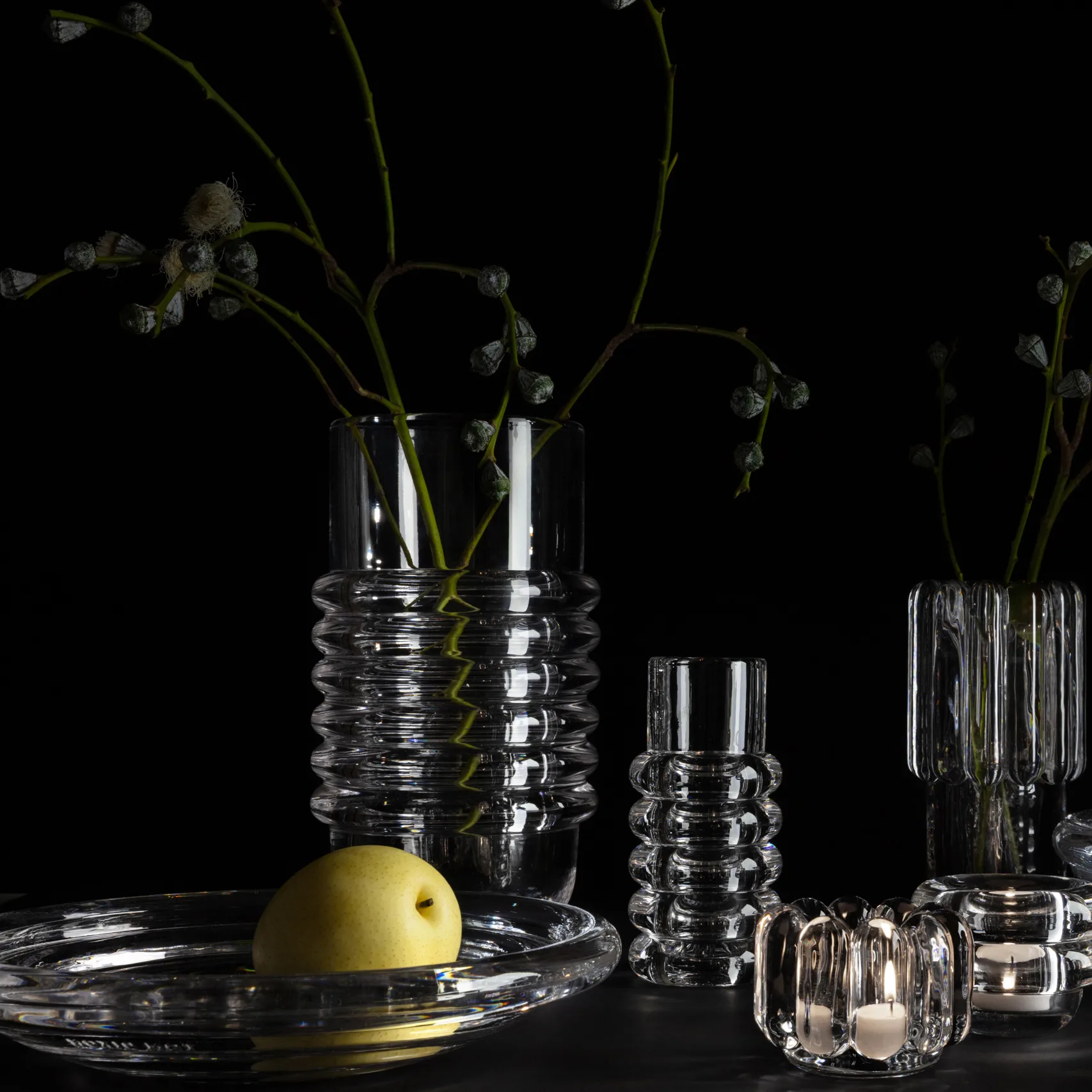 Press Stem vase, clear Tom Dixon