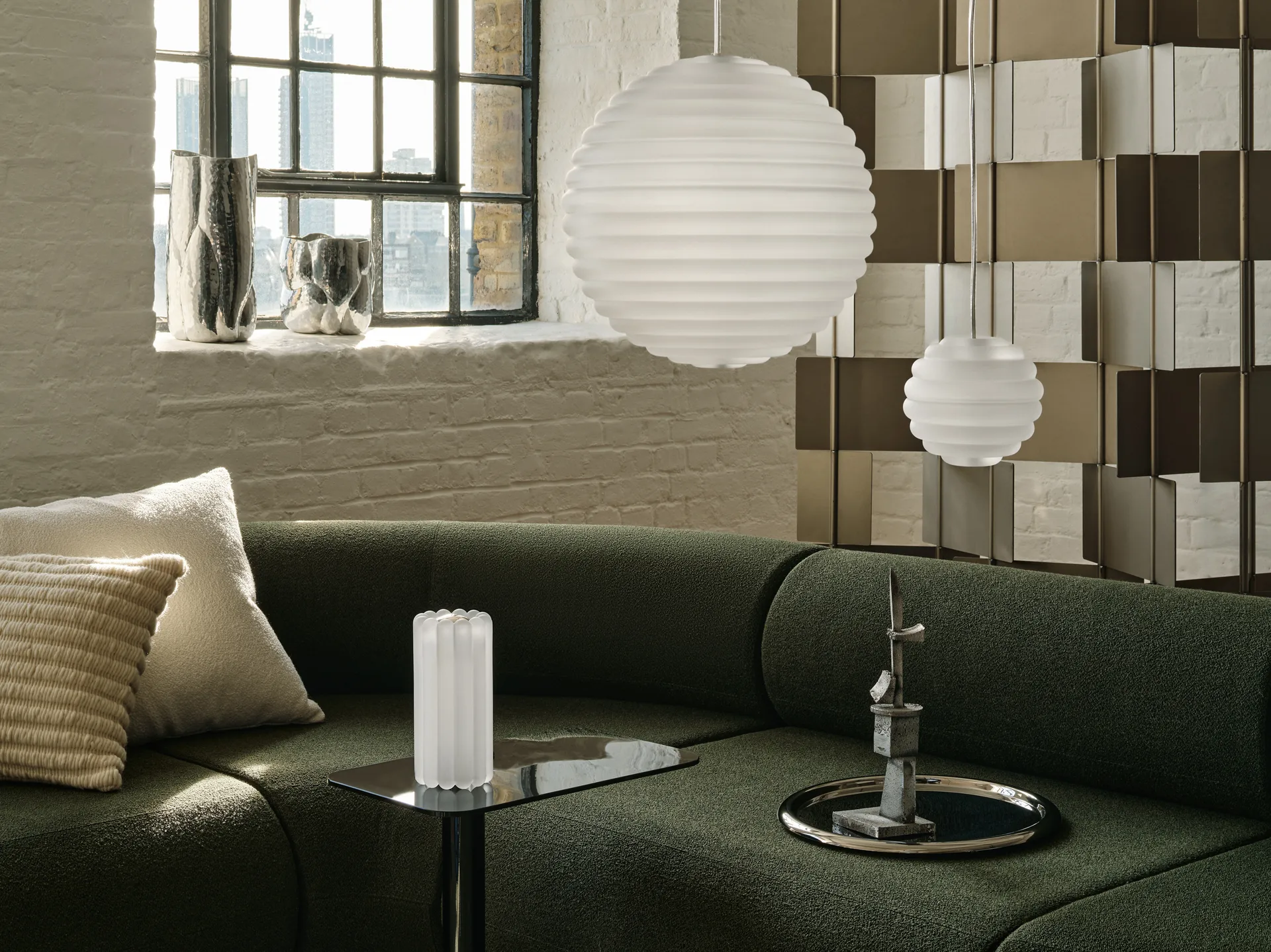 Ridge cushion 45x45 cm, Natural Tom Dixon