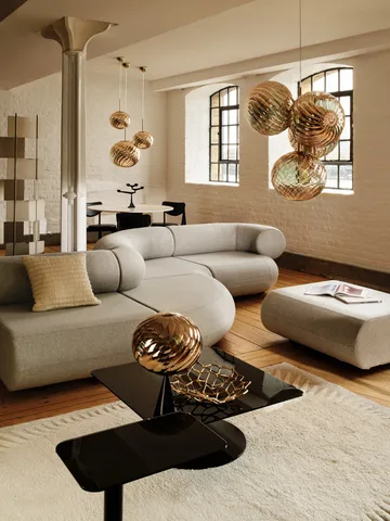 Ridge cushion 45x45 cm - Natural - Tom Dixon