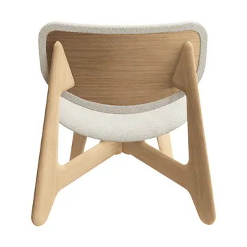 Slab lounge chair upholstered seat - Natural brushed oak-Elle 0200 CMHR Natural - Tom Dixon