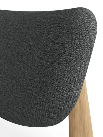 Slab lounge chair upholstered seat - Natural brushed oak-Hallingdal 0130 mid grey - Tom Dixon