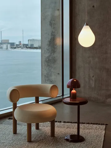Spot side table - Burgundy, Ø55x33 cm - Tom Dixon