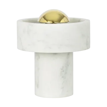 Stone Portable LED table lamp 28 cm - Marble-gold - Tom Dixon