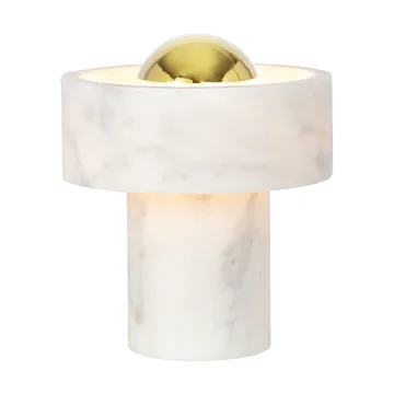 Stone Portable LED table lamp 28 cm - Marble-gold - Tom Dixon